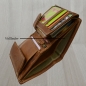 Preview: RFID Schutz Portemonnaie Leder Geldtasche Brieftasche Geldbeutel braun